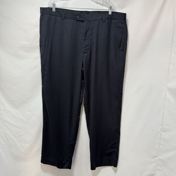 Van Heusen Pleated Classic Fit Dress Pants Men's Striped 42W 30L - Picture 12 of 16